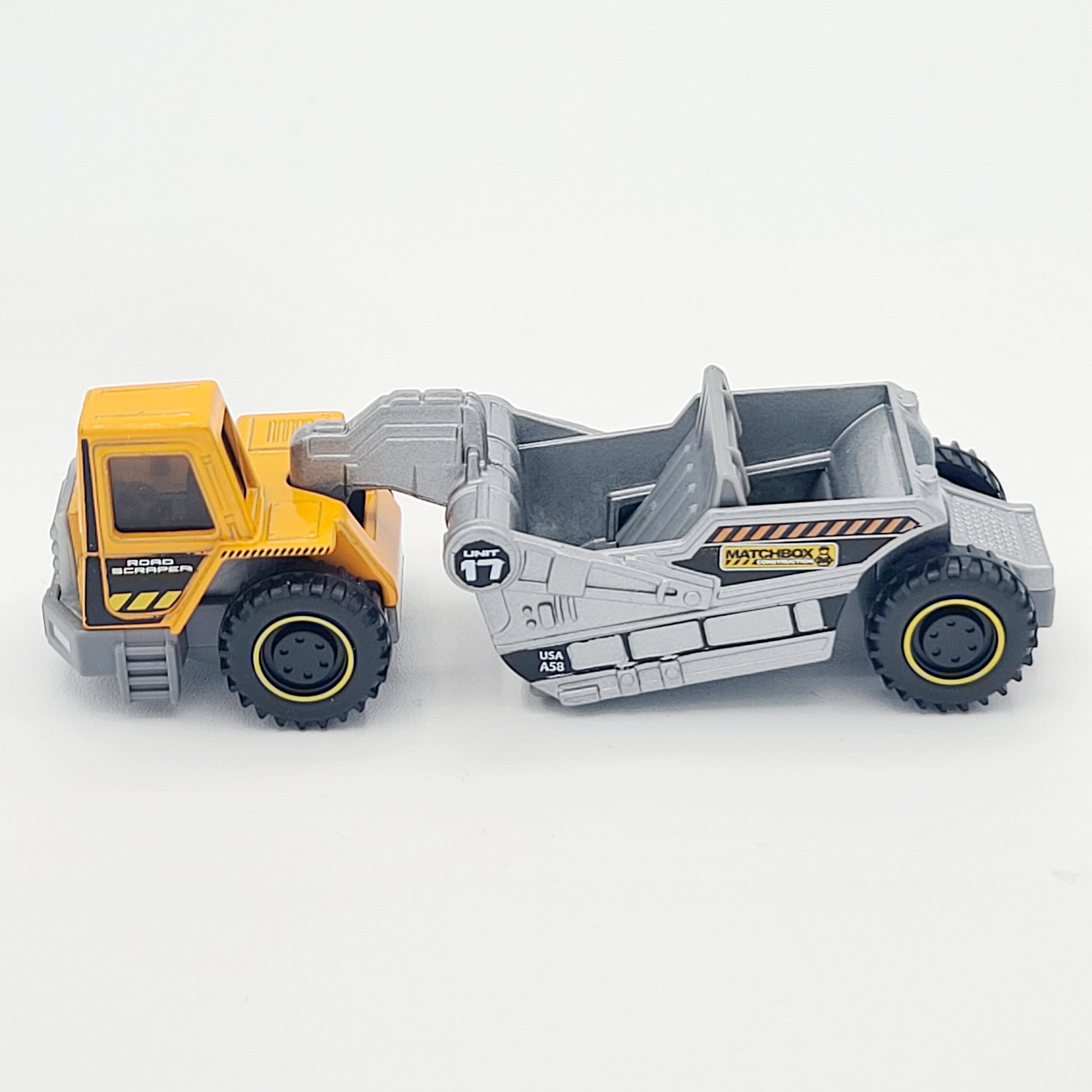 Matchbox Road Scraper "Matchbox Construction" (2023 Real Working Rigs)